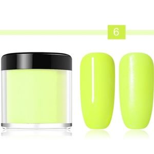 Neon Yellow, Green Acrylic Nail Dip Powder Rave